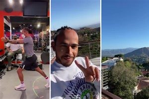 Inside Hamilton's LA retreat with stunning views and brutal training sessions