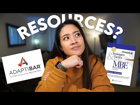 Passing the Bar Exam: The Only RESOURCES You'll Ever Need!