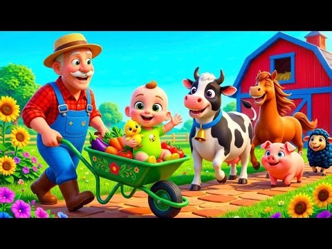 Old MacDonald Had a Farm 🚜 | Fun Farm Animal Song for Kids | Cocomellon TV