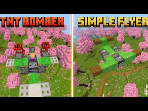 How to Make a TNT Bomber & Flying Machine in Minecraft! (Easy Tutorial)✅