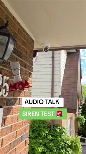 audio and Siren testing in security camera #securitycamera #homesecuritytips #siren #audio #homecamera