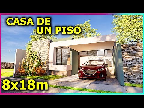 🔴BEAUTIFUL ONE-STORY HOUSE ON 8X18m You have to see it!
