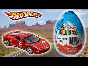 Hot Wheels Kinder Surprise egg toy unboxing