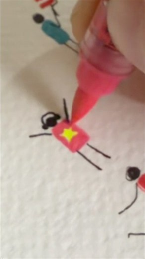 Little star day 66 painting a little person