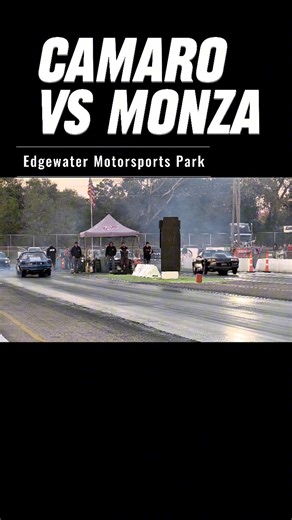 Chevy Camaro vs Chevy Vega Wagon at Edgewater Sports Park #cars #chevy #camaro #monza #racing #dragracing #dragrace #race #usa #ohio #reels #shorts #video #fyp #media | Aaron Robinson