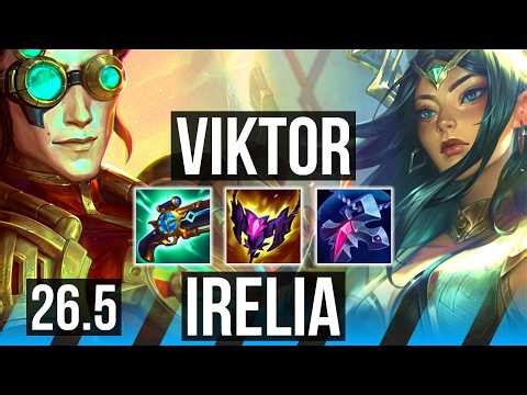 VIKTOR vs IRELIA (MID) | Good KDA: 8/1/4 | KR Master | 26.5