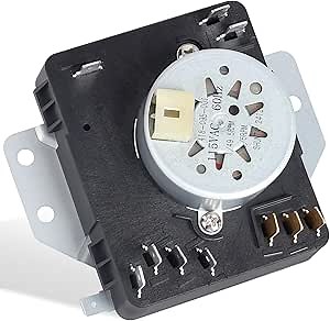 W10185992 Dryer Timer Compatible with Whirlpool, Maytag MEDC465HW0, WED5000DW2, MEDC465HW0, WPW10185992 Dryer Timer Replacement 418-095-20-B5, PS11749833, 115V 60Hz, OEM Quality, 2-Year Warranty
