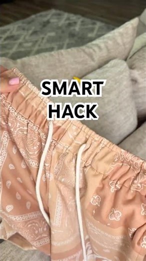 Easy Trick to Fix Lost Drawstrings in Shorts! #lifehack #shorts