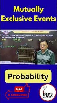 Two squares are chosen at random on a chessboard, the probability that they have a side in common