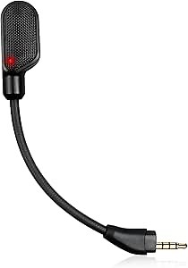 weishan Mic Compatible with HyperX Cloud III/Cloud 3 Gaming Headset, 3.5mm Detachable Noise Cancelling Microphone Boom with Mute LED Indicator for PC, Xbox One, PS4, PS5