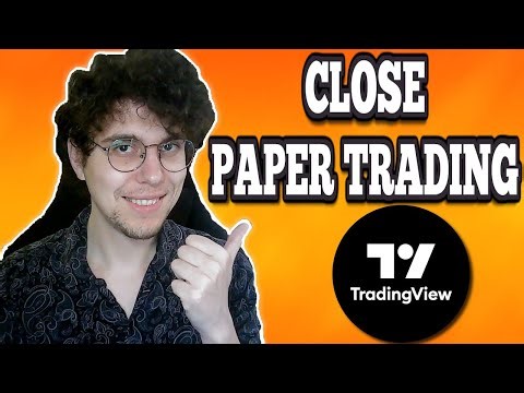How To Close Paper Trading In TradingView