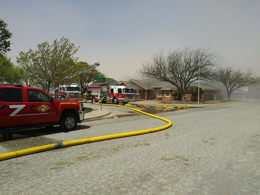 Fire crews respond to house fire in Southwest Lubbock, one person transported for smoke inhalation