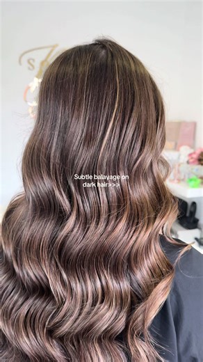 Subtle Balayage Transformation on Dark Hair