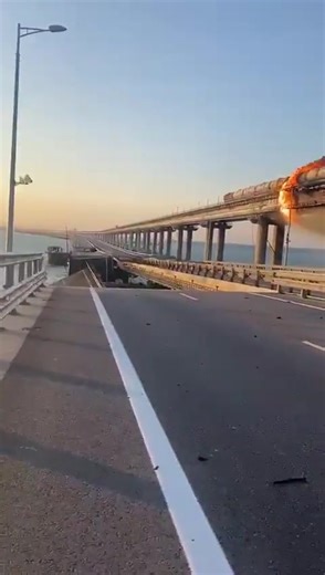 24K views · 989 reactions | Video of the former Kerch Bridge that connected to #Crimea | Euromaidan, War in Ukraine | Facebook