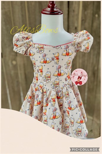 Winnie the Pooh Inspired Dress for Girls - Etsy