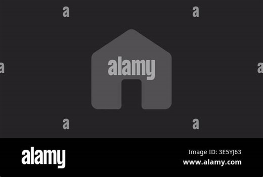 Home icon 4k video animation with glass morphism style, smooth motion design, alpha channel for easy integration in web, social, and media projects Stock Video Footage - Alamy