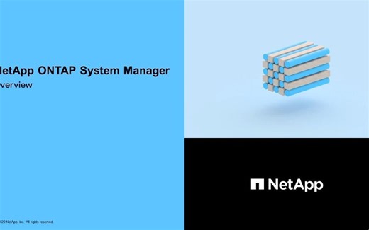 ONTAP 9 System Manager Overview