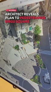 Works are underway to pedestrianise Birgu’s central Victory Square 🌳 Antoine Zammit from studjurban gives an overview of the project that will transform the iconic village square | Lovin Malta