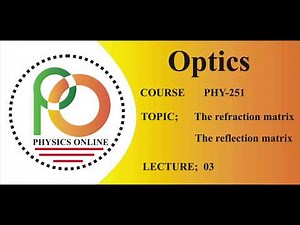 refraction and reflection matrix