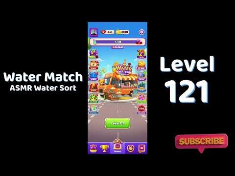 Water Match Level 121 Walkthrough 💧🎮 | Water Match ASMR Water Sort | Solutionguruji