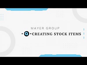 Creating Stock Items in Acumatica
