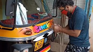 Piaggio ape sticker work | Auto World