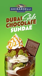 Your new Fall obsession  The Dubai Style Chocolate Sundae has arrived! ✨ | Ghirardelli Chocolate Company | Facebook