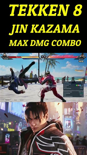 TEKKEN 8 Season 3 | Jin Hardest Max Damage Combo #tekken8 #tekken8combo #jinkazama #t8 #yt #shorts