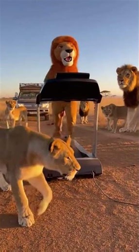 Running for my life? Mascot in the Wild! 🏃‍♂️🦁 #Shorts #Viral