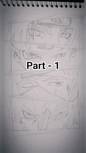 drawing the four legendary eyes of anime 🔥☠️. #kakashi #naruto #sasuke