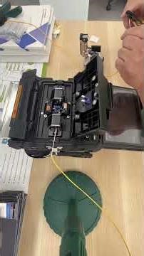 The optical fiber fusion splicer I actually operated had very ideal splicing results.