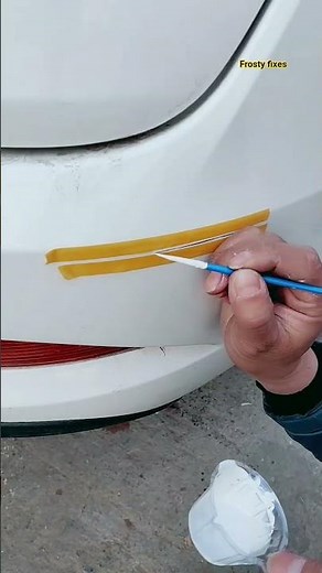 Quick Bumper Paint Scratch Restoration. #automobile