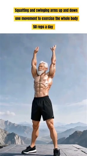 Full Body Power – Squatting & Arm Swing, 50 Reps a Day #fitness