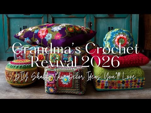 Grandma’s Crochet Revival 2026 | DIY Shabby Chic Decor Ideas You’ll Love