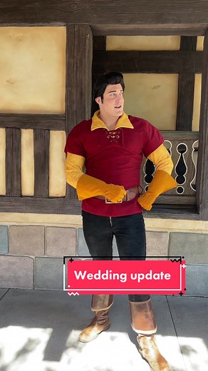 Belle and Gaston Wedding Update at Disneyland