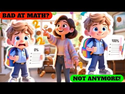 Math Made Him Cry😢… Until Mom Helped ❤️📘| Funny Moral Story #moralstory #funny