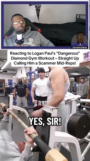 Reacting to Logan Paul’s Diamond Gym Workout, Straight Up Calling Him a Scammer Mid-Reps!