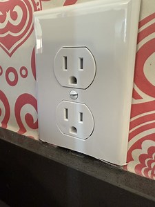 Trimming faceplates to fit in odd spaces is easy