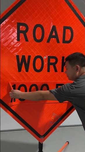 Reflective Roll Up Traffic Signs | Custom Overlays | DingFei Reflective
