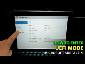 (2025) How to open the UEFI (BIOS) settings on Microsoft Surface? Surface Go Tutorials