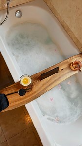 Handcrafted Walnut Wood Bath Caddy, Wine & Candle Holder, Phone or Book Slot - Etsy Canada