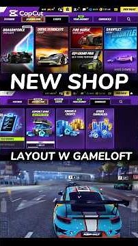NEW SHOP LAYOUT, W GAMELOFT. #asphaltunite #asphaltlegendsunite #asphalt9 #gameloft