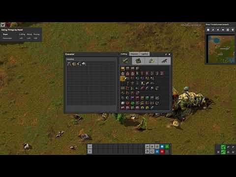 Factorio Mod Spotlight - Doing Things By Hand (Level Up Crafting, Mining, and Running).