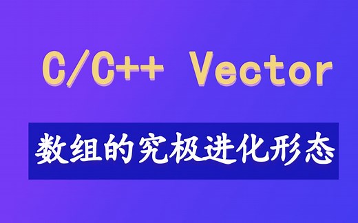 【C/C++手写Vector容器】BAT大厂面试必问知识点！数组的究极进化形态，一个能最大化节省空间的数据结构！学到就是赚到！