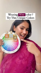 54K views · 71 reactions | Got wine Colour saree /suit for this...