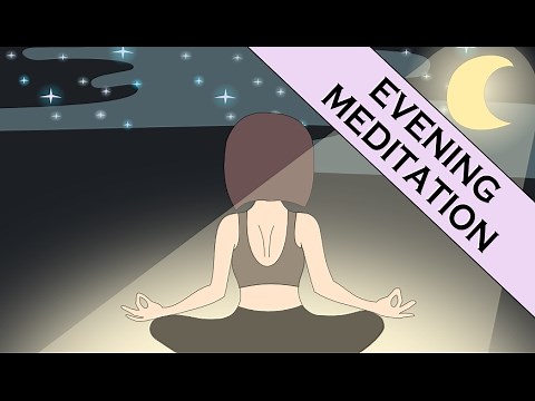 Guided Evening Meditation to Let Go of Stress and Improve Sleep (with Meditation Music)