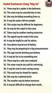 Most Useful Sentences Using "May be"in English Part 3 #english #dailyenglish #englishgrammar | Super Academy
