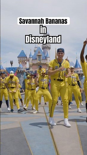“Celebrate Happy” Savannah Bananas in Disneyland Music Video #shortsfees#disney#disneyland#dance