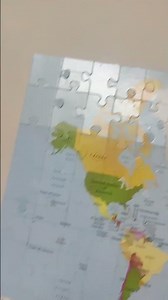 Solving world map puzzle 🧩#FUNSCOOL#puzzle solving