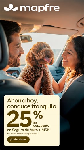 25% DE DESCUENTO. 🛡️ Mapfre continua con los descuentos especiales en el 2026. Que tu proposito este año sea ahorrar y andar protegido . Adquiere tu seguro Mapfre con la tarifa más baja y beneficios premium. | MAPFRE